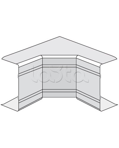 Угол внутренний неизменяемый (90°) NIA 40х40 DKC 01822 в Ростове-на-Дону Аксессуары для кабель-канала Pintop.ru