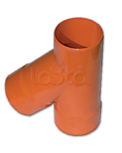 Тройник для двустенных труб одного диаметра ф63мм, 45°, полипропилен DKC 019063 в Ростове-на-Дону Повороты, муфты, тройники Pintop.ru