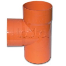 Тройник для двустенных труб 90 градусов D=110мм DKC 020110