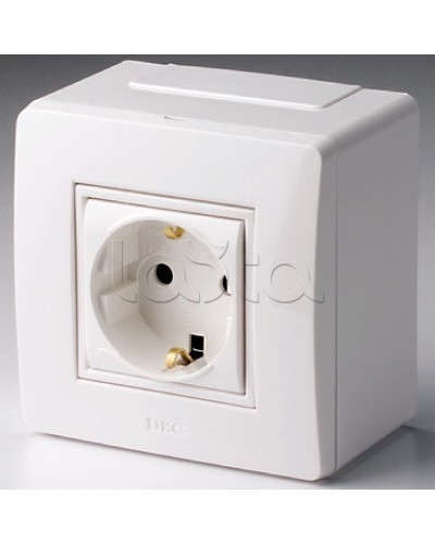 Коробка в сборе с силовой розеткой, белая DKC 10482 в Ростове-на-Дону Распределительные коробки Pintop.ru