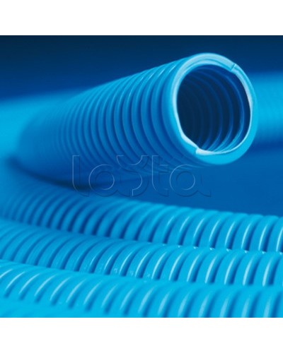 Труба ППЛ гибкая гофр. д.32мм, лёгкая без протяжки, 25м, цвет синий DKC 10932 в Ростове-на-Дону Труба гофрированная Pintop.ru