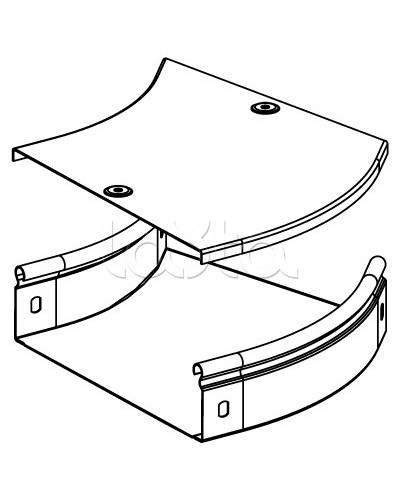 Угол CPO 45 горизонтальный 45° 100х50 DKC 36062 в Ростове-на-Дону Аксессуары для лотков Pintop.ru
