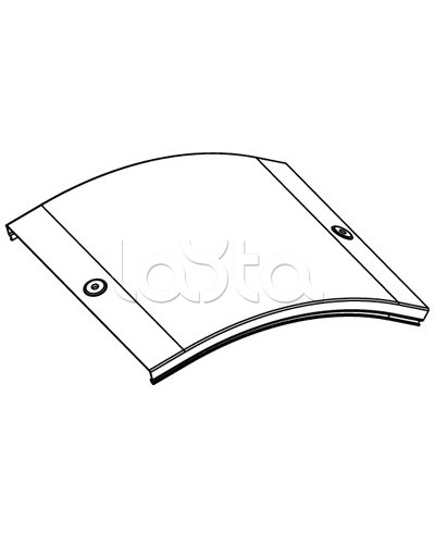 Крышка CD 45 на угол вертикальный внешн. 45° осн. 200 DKC 38264 в Ростове-на-Дону Аксессуары для лотков Pintop.ru