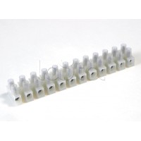 Клемник полипропилен белый, 12р, 450V, 32A, 6мм.кв. DKC 43312PL/B