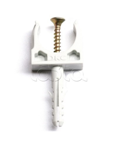 Держатель с защелкой и дюбелем, д.20 мм DKC 51320 в Ростове-на-Дону Держатели, клипсы, скобы Pintop.ru