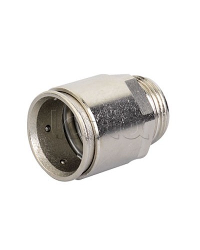 Муфта труба-коробка д.16мм, IP66/IP67, М16х1,5, никелированная латунь DKC 6111-A16N в Ростове-на-Дону Повороты, муфты, тройники Pintop.ru