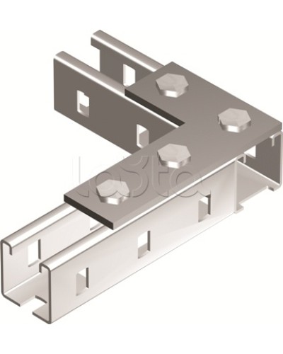 Пластина соединительная L-обр., длина 90х140 мм, 4отв., горячеоцинкованная DKC BMD1022HDZ в Ростове-на-Дону Аксессуары для лотков Pintop.ru
