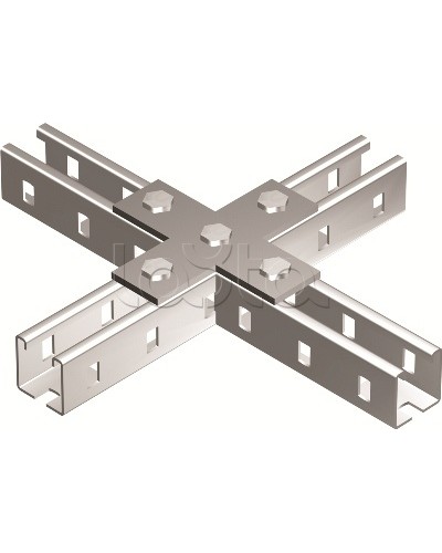 Пластина соединительная Х-обр., горячеоцинкованная DKC BMD1041HDZ в Ростове-на-Дону Аксессуары для лотков Pintop.ru