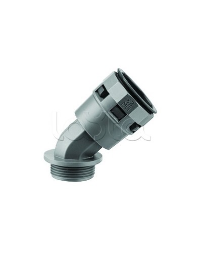 Муфта 45 грд. труба-коробка DN 23 мм, М25х1,5, полиамид, цвет черный DKC PAL23M25N в Ростове-на-Дону Повороты, муфты, тройники Pintop.ru