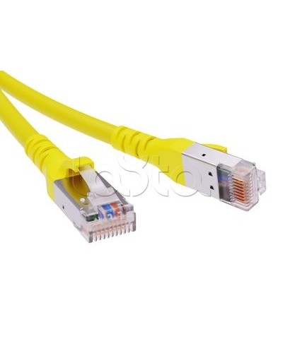Патч-корд экранированный CAT6A SF/UTP 4х2, LSZH, желтый, 0.5м DKC RN6ASF4505YL в Ростове-на-Дону Патчкорды (медные) Pintop.ru