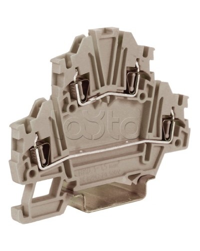 Зажим, серый, 1,5 кв.мм DKC ZHD200GR-RET в Ростове-на-Дону Держатели, клипсы, скобы Pintop.ru