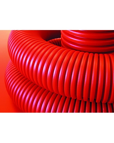 Труба гофрированная двустенная ПНД 63 мм для кабельной канализации с зондом DKC 121963 (50 м) в Ростове-на-Дону Труба гофрированная Pintop.ru