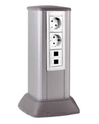 Миниколонна алюминиевая, 0.25м, цвет чёрный DKC (19523) в Ростове-на-Дону Аксессуары для кабель-канала Pintop.ru