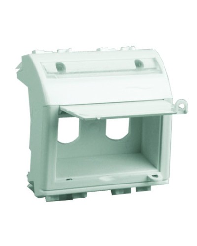 Адаптер для двух оптоволоконных разъемов типа ST, белый, 2 мод. DKC 76615B в Ростове-на-Дону Аксессуары для кабель-канала Pintop.ru