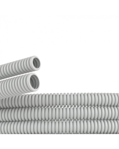 Труба ПВХ гибкая гофр. д.40мм, тяжёлая без протяжки, цвет серый DKC 90540 в Ростове-на-Дону Труба гофрированная Pintop.ru
