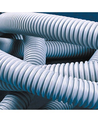 Труба гофрированная самозатухающий ПВХ 50 мм с зондом лёгкая DKC 91950 (15 м) в Ростове-на-Дону Труба гофрированная Pintop.ru