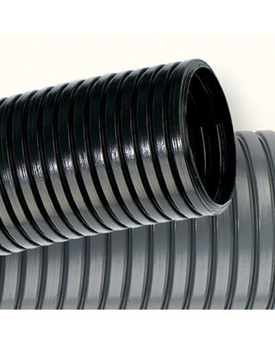 Труба гофрированная DN12мм, ПВ-2, Dвн 12,2 мм, Dнар 15,8 мм, полиамид 6, цвет чёрный, с протяжкой, DKC PA611216F2 в Ростове-на-Дону Труба гофрированная Pintop.ru