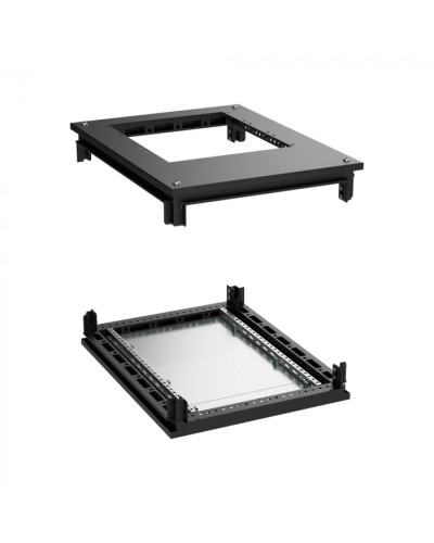 Крыша с фланцем и основание для 19 IT-CQE 800x800, RAL9005 DKC (R5RKTB88FITB) в Ростове-на-Дону Аксессуары для стоек и шкафов Pintop.ru