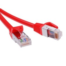 Патч-корд экранированный CAT5E F/UTP 4х2, LSZH, красный, 5м DKC RN5EFU4550RD