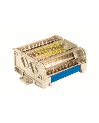 Блок распределительный на DIN рейку 4р 125А, 7х6мм 2х7,5мм 2x9мм. DKC BD125114 в Ростове-на-Дону Аксессуары для стоек и шкафов Pintop.ru