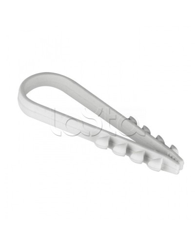 Дюбель-хомут для круглого кабеля (19-25мм) белый (100шт.) EKF PROxima (plc-ncc-19x25w) в Ростове-на-Дону Крепеж: Дюбели, шурупы, саморезы Pintop.ru