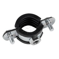 Хомут стальной 1" (32-37 мм), с уплотнителем EKF (hsu1100)