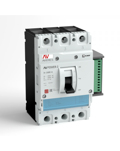 Автоматический выключатель AV POWER-5/3 1600А 70kA ETU6.0 EKF AVERES (mccb-53-1600M-6.0-av) в Ростове-на-Дону Электротехническое оборудование Pintop.ru