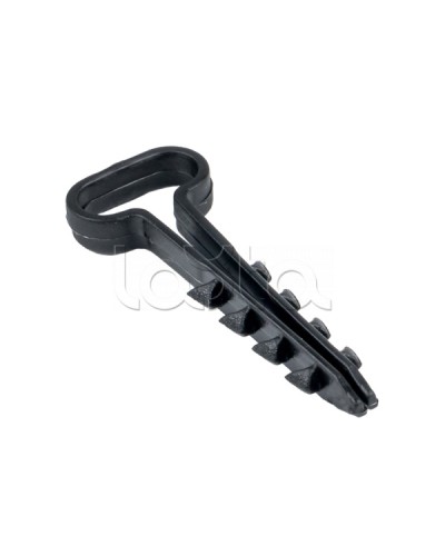 Дюбель-хомут (6х14 мм) для плоского кабеля черный (50 шт.) EKF PROxima (plc-cd-6x14b) в Ростове-на-Дону Крепеж: Дюбели, шурупы, саморезы Pintop.ru