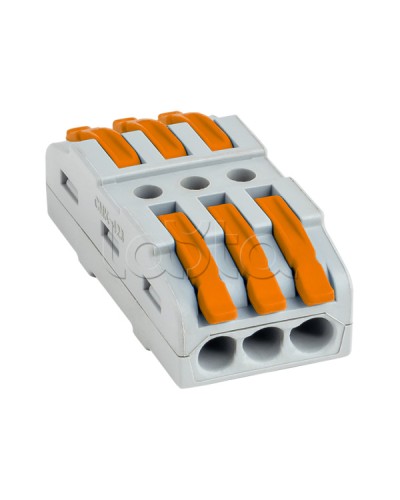 Строительно-монтажная клемма СМК 222-423 проходная 3 полюса 0,08-4мм2 (25шт.) EKF PROxima (plc-smk-423) в Ростове-на-Дону Клеммные колодки Pintop.ru