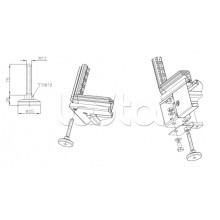 Комплект ножек опорных Elbox EMS-M12