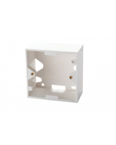 Настенная коробка для рамок серии 45, на 2 модуля 22,5х45,0 мм, белая EuroLan (12A-00-02WT) в Ростове-на-Дону Розетки компьютерные и телефонные Pintop.ru