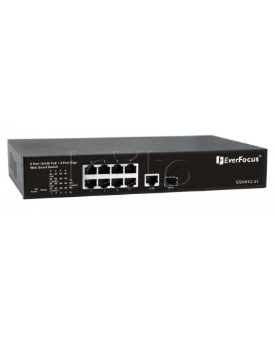 Коммутатор PoE 8-портовый EverFocus ES0812-31 в Ростове-на-Дону Коммутаторы Pintop.ru