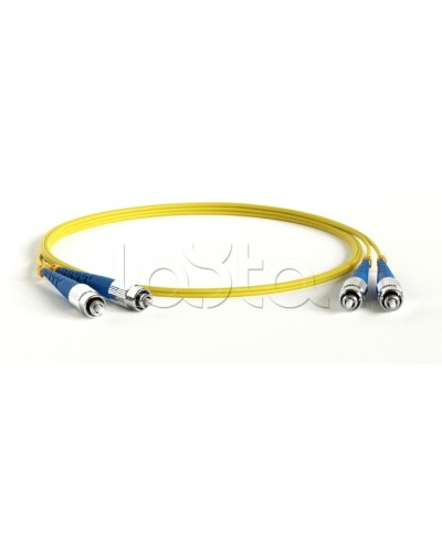 Патч-корд волоконно-оптический Hyperline FC-D2-9-FC/UR-LC/UR-H-15M-LSZH-YL в Ростове-на-Дону Патч-корды оптические Pintop.ru
