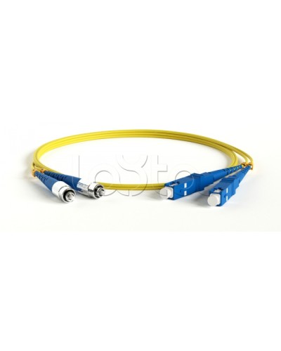 Патч-корд волоконно-оптический Hyperline FC-D2-9-FC/UR-SC/UR-H-2M-LSZH-YL в Ростове-на-Дону Патч-корды оптические Pintop.ru