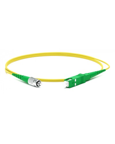 Патч-корд волоконно-оптический Hyperline FC-S2-9-FC/AR-ST/AR-H-1M-LSZH-YL в Ростове-на-Дону Патч-корды оптические Pintop.ru