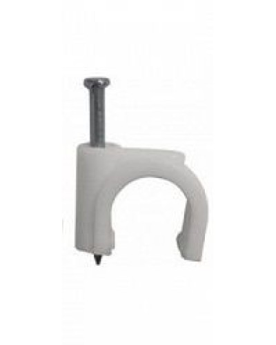 Скоба пластиковая с гвоздем (клипса), макс. Диаметр Hyperline (GC-1C) в Ростове-на-Дону Держатели, клипсы, скобы Pintop.ru