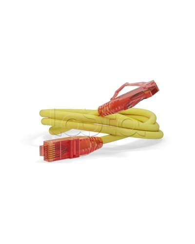 Патч-корд RJ45-RJ45, 4 пары, UTP, кат.5е, LSZH (0,5м) Hyperline PC-LPM-UTP-RJ45-RJ45-C5e-0.5M-LSZH-YL в Ростове-на-Дону Патчкорды (медные) Pintop.ru
