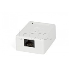 Розетка компьютерная RJ-45(8P8C) Hyperline SB1-2-8P8C-C5e-SH-WH