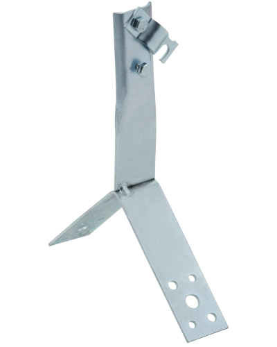 Держатель проводника круглого 6-10мм винтовой для конька h=80мм оцинкованная сталь HDZ IEK (ZDP80-14-4-16-80) в Ростове-на-Дону Крепеж Pintop.ru