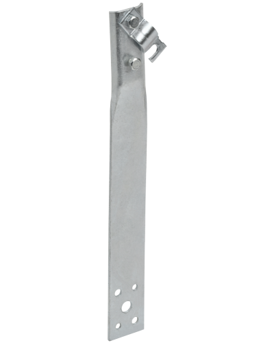 Держатель проводника круглого 6-10мм винтовой прямой h=80мм оцинкованная сталь IEK (ZDP86-11-1-16-80) в Ростове-на-Дону Крепеж Pintop.ru