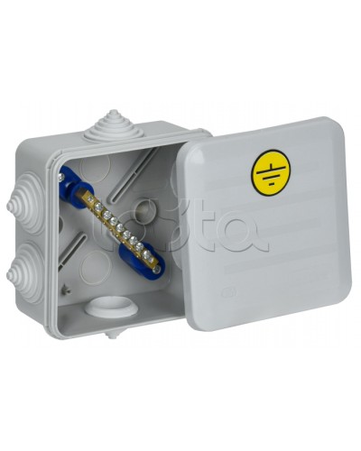 Коробка КУП КМ41361 100х100х50мм IP44 6 вв. (7035) IEK (UKO21-100-100-050-K41-55U) в Ростове-на-Дону Распределительные коробки Pintop.ru