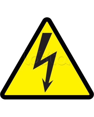 Самоклеящаяся этикетка: 85x85x85, символ Молния IEK (YPC30-MOLNI-3-096) в Ростове-на-Дону Дополнительное оборудование для ОПС Pintop.ru