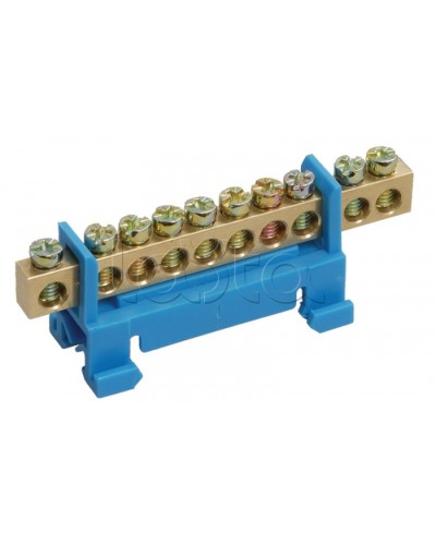 Шина нулевая с DIN-изолятором ШНИ-6x9-10-С-С IEK YNN10-69-10P-K07 в Ростове-на-Дону Клеммные колодки Pintop.ru