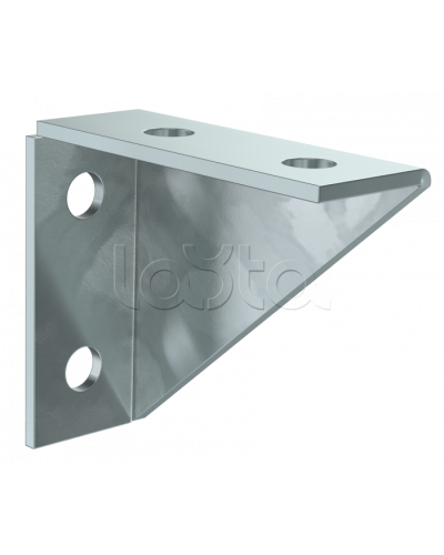 Уголок крепежный двойной усиленный для STRUT-профиля HDZ IEK (CLM50D-UUS-107-40-HDZ) в Ростове-на-Дону Аксессуары для лотков Pintop.ru