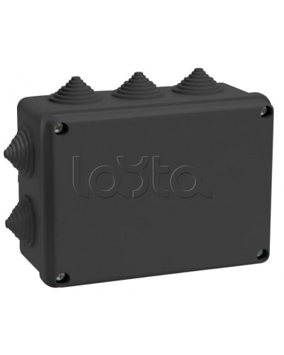 Коробка расп. КМ41242 150х110х70мм IP55 10 вв. черная IEK (UKO11-150-110-070-K02-55) в Ростове-на-Дону Распределительные коробки Pintop.ru