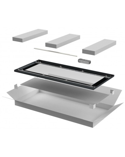 ITK LINEA E Дверь стеклянная 600мм шкафа 33U чер. (LE05-33U6X-DR) в Ростове-на-Дону Аксессуары для стоек и шкафов Pintop.ru