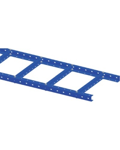 Лоток лестничный, прямая секция шириной 200 мм, сталь, 2.5 метра, серый LANMASTER LAN-LTS200-GY в Ростове-на-Дону Кабельные лотки Pintop.ru