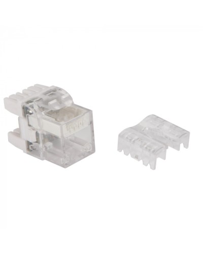 Модуль Keystone, RJ45, кат.6, UTP, 180 градусов, с индикатором, белый LANMASTER LAN-OKi45U6/180 в Ростове-на-Дону Коннекторы Pintop.ru