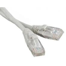 Патч-корд RJ45 - RJ45, 4 пары, UTP, категория 5е, 15 м, серый, LSZH LANMASTER LAN-PC45/U5E-15-GY