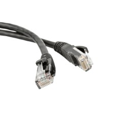Патч-корд RJ45 - RJ45, 4 пары, UTP, категория 5е, 5 м, черный, LSZH LANMASTER LAN-PC45/U5E-5.0-BK